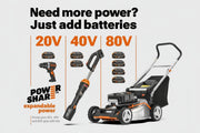 Cordless 3-in-1 Leaf Blower with Vacuum & Mulcher, Brushless Motor, 2-Speed Control, Battery Not Included, Model WG583.9